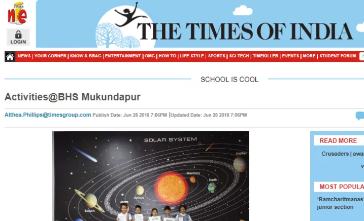 The Times Of India - NIE