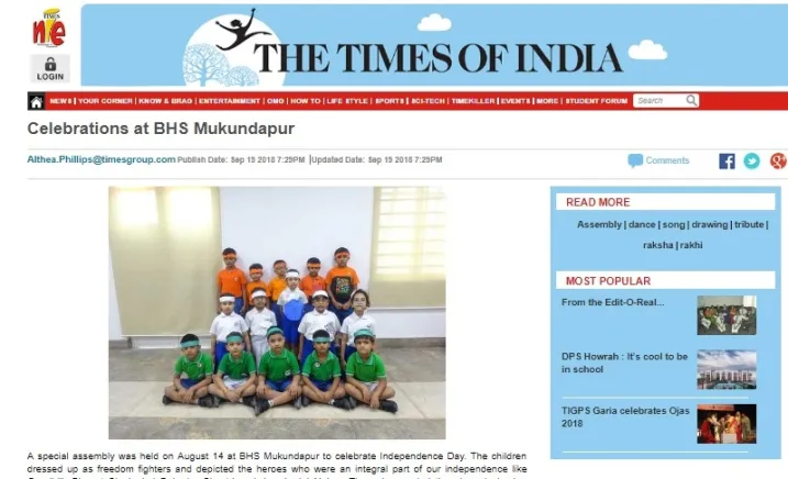 The Times Of India - NIE